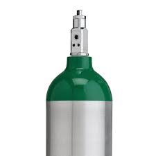 Medical Oxygen Tank (Med D Cylinder) CGA870 Post Valve (Empty)