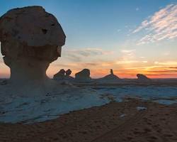 Image of Sunrise over White Desert, Egypt