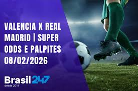 Valencia x Real Madrid - Super Odds e Palpites do Futebol - 08/02/2026