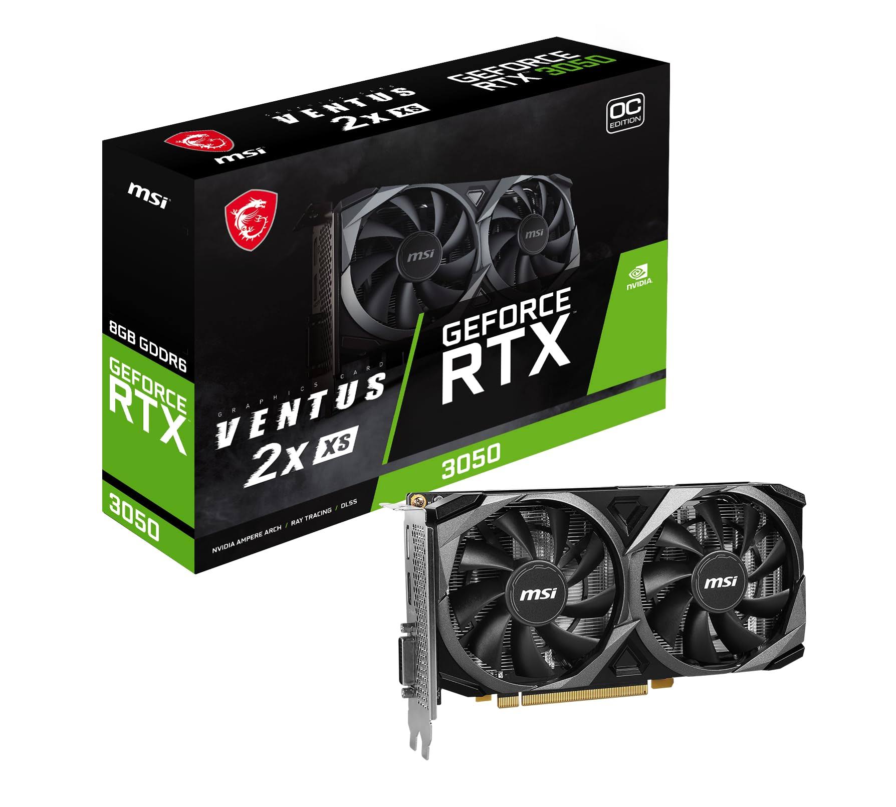 MSI GeForce RTX 3050 VENTUS 2X XS 8G OC Graphics Card