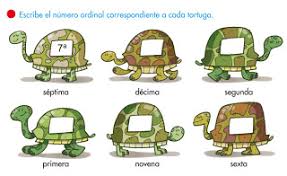 Resultado de imagen de LOS NÚMEROS ORDINALES PARA INFANTIL