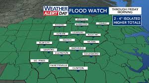 Thousands of power outages reported west of the Triangle as heavy rain falls