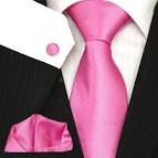 Pink wedding ties