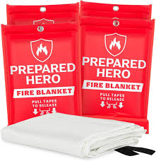Amazon.com: Prepared Hero Emergency Fire Blanket, Kitchen ...