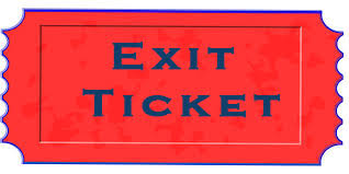 Image result for exit ticket