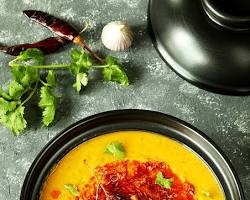 Dal Tadka (Yellow Indian Lentils) dish