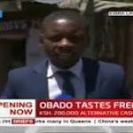 Governer Obado feels taste freedom