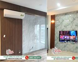 Hình ảnh về Sàn nhựa giả đá cho phòng khách