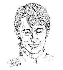 Min Kyaw Khine – Sketch for DASSK. 12 Jun. ပန္းခ်ီမင္းေက်ာ္ခိုင္ရဲ႕ ေဒၚစု ပံုတူေကာက္ေၾကာင္းမ်ား - dassk-2