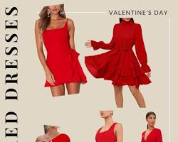Latest Red dress designs 2026 fashion trends-এর ছবি