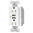 Gfci usb wall outlet