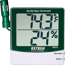 Amazon.com: Extech 445715 Big Digit Remote-Probe Hygro ...