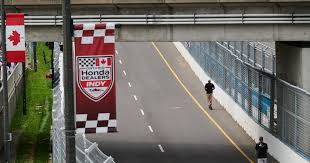Racing action at Markham Indy
