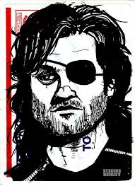 Danny Martin draws pop culture heroes on “borrowed” USPS labels and has amassed a collection of hundreds of totally unique stickers… - snake-pliskin-custom-stickers1