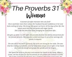 Proverbs 31 woman