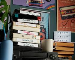 Pot de fleurs en cassette VHS