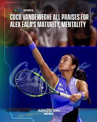 Former WTA top 10 player and tennis analyst CoCo Vandeweghe hailed Alex Eala’s 