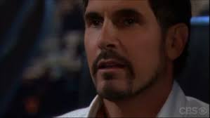 Steffy says that&#39;s Steffy Spencer. Bill smiles and says that&#39;s his bad. He moves to sit in his chair, looking at Steffy and says yes it&#39;s Spencer, ... - bb-12-02-11-4