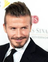 Football Star David Beckham Sports a Version of the Chevron Moustache To a Sports Event - football-star-david-beckham-sports-version-chevron-moustache-sports-event