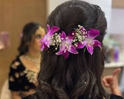 Image de Purple Curly Hair with Flowers