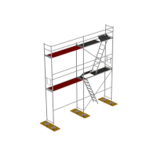 Plettac P70 facade scaffolding 36m2 - Scaffolding
