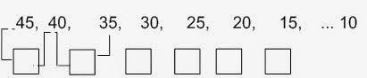 Resultado de imagen para ejemplos de secuencias numericas decrecientes con patron de restas