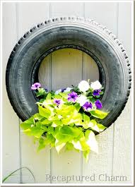 Image result for flowers on tires