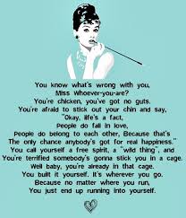 Breakfast at Tiffany&#39;s&quot; quote | Movie Love | Pinterest | Breakfast ... via Relatably.com