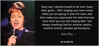 TOP 5 QUOTES BY ANITA O&#39;DAY | A-Z Quotes via Relatably.com