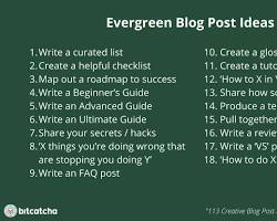 Image of list of innovative blog post ideas