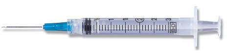 BD Luer-Lok Syringes with Attached Needle | Medline