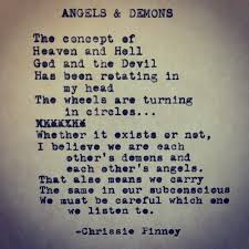 Chrissie Pinney | Angels &amp; Demons. Rebuild series no. 43 #angel... via Relatably.com