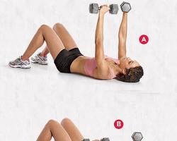 Image of Dumbbell Floor Press exercise