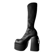 Vegan leather boots Naked Wolfe Black size 38 EU in Vegan leather - 47213902