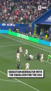 SEBASTIAN BERHALTER FINDS THE EQUALIZER FOR THE @USMNT 🇺🇸 He brings the ball all the way back to the center of the pitch