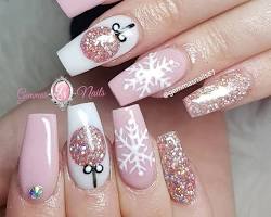 Hình ảnh về Christmas Pink Nails