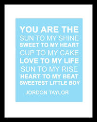 Baby Boy Nursery Art Decor Letters Wall Quotes by Eyecharts ... via Relatably.com