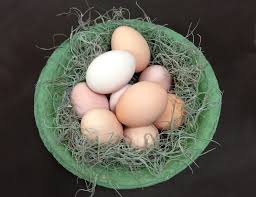 PHOTO: A variety of natural-colored hen eggs in a bowl. - 12gifts_eggs_2