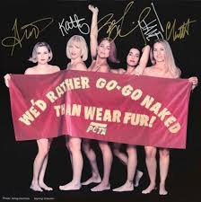 Image result for peta "rather go naked"