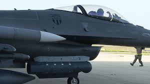 NORAD F-16 deploys flares while intercepting aircraft near Camp David