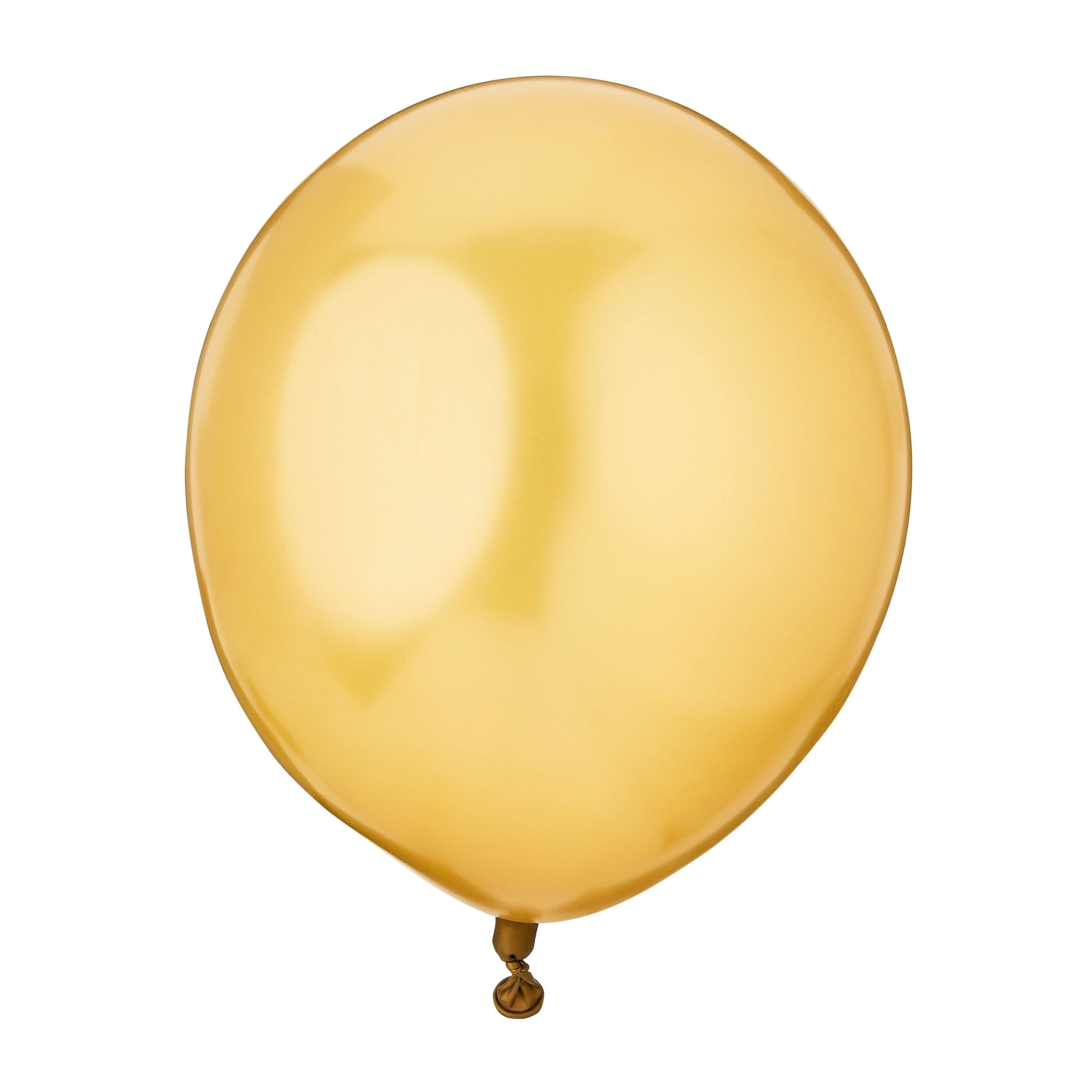 12" Gold Latex Balloons