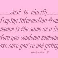 Lies by omission is the same as lying. | Wanna Be&#39;s | Pinterest via Relatably.com