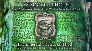 Image result for emerald tablets of thoth