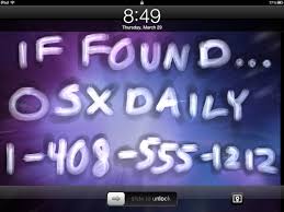 Résultat de recherche d'images pour ""ipad" "lock screen" contents"