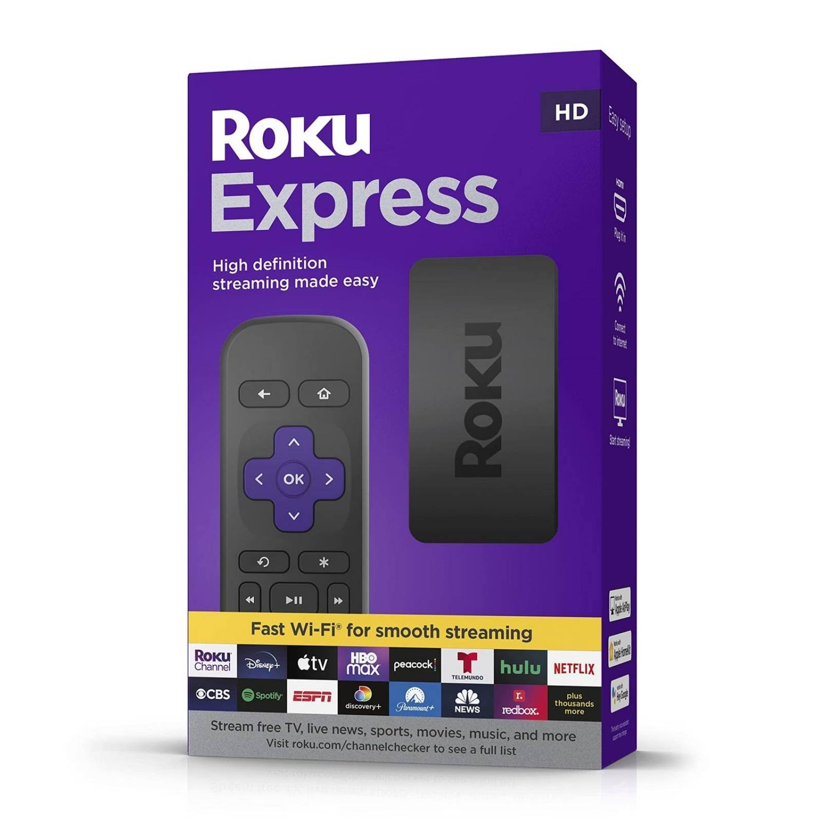 Roku Express HD Streaming Device with Simple Remote