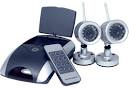Wireless home security system featuring outdoor security cameras