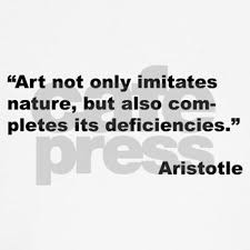 Aristotle Quote on Art &amp; Nature Wall Clock by giftbud via Relatably.com