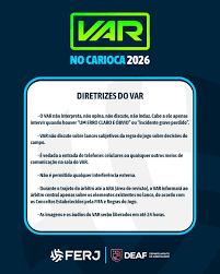 Ferj divulga as diretrizes do VAR do Carioca 2026