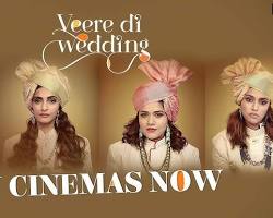 Image of Veere Di Wedding movie trailer poster