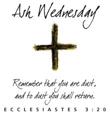 Image result for ash wednesday